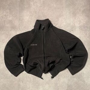 Vintage Columbia Logo Zip Up Fleece